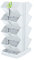 Pack 2 maceteros verticales Prosperplast Mini Cascade de plastico en color blanco 19,5 (largo) x 11,4 (ancho) x 47,5 (alto) cm con 2 tijeras de jardin