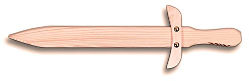 2X HOFMEISTER® Kinder Spielzeugschwert aus Holz (44 cm)