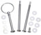 1 Set 3 Tier Cake Stand Fittings Kits Tiered Tray Hardware Replaceable Accessories for Cupcake Stand Dessert Plates Mini Cakes Fruit Candy Display Tower