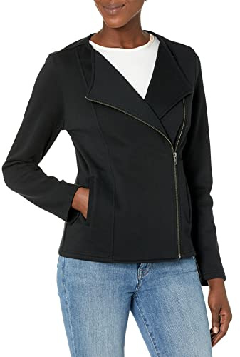 The Drop langärmelige Strick-Bikerjacke für Damen von @caralynmirand