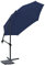 Green Bay 3M Blue Cantilever Banana Parasol with Crank Handle and Tilt for Outdoor Garden Sun Shade