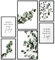 Papierschmiede® Mood Poster Set Eucalyptus Garden, Bilder Wohnzimmer Deko Schlafzimmer, 2x DIN A4 und 4x DIN A5, Eukalyptus Grün Ruhe - Wandposter ohne Rahmen