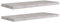 vidaXL 2X Etagères Murales Flottantes Etagères Suspendues Supports Muraux Salon Salle de Séjour Maison Intérieur Gris Béton 80x23,5x3,8 cm MDF