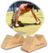 Red Rab Pushup Blocks aus Holz - die Stützen für unsere Freepump Fitness & Widerstandsbänder Stange zum Durchführen von Pushups & Liegestütze mit neutralem Griff & ohne abgeknickte Handgelenke