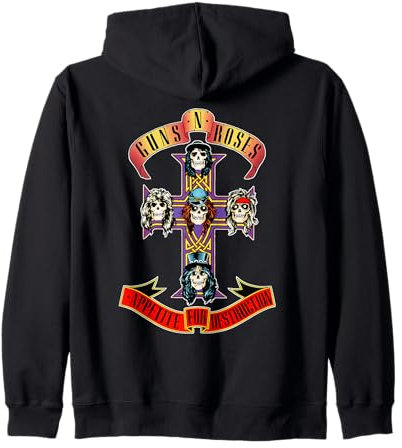 Guns 'n' Roses Appetite For Destruction Rock Music Band Zip Hoodie