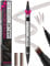 iMethod Microblading Augenbrauenstift - Eyebrow Pencil 2-in-1 Dual-Ended Augenbrauenstift mit 4-Micro-Gabelspitzen-Applikator & präziser Pinselspitze erzeugt natürliche Augenbrauen, Reddish Brown