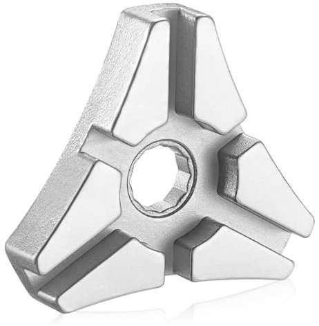Honoson Llave para Radios de Bicicleta 6 Tamaños Calibre 10-15 para Bici en 1 Llave para Ruedas de Bicycle para Reparación de Ruedas Reparación Pequeño Accesorios (6 Vías, Plata)