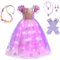 Discoball Raiponce vêtements pour filles Raiponce dress up fille enfants Fantaisie Robe fête anniversaire célébration halloween costume