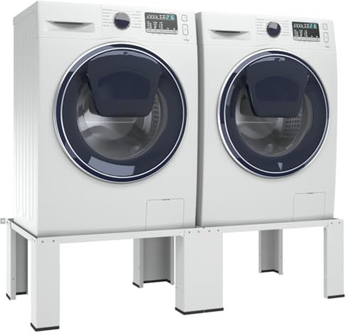 Kangmusi Doppel-Untergestell f¨¹r Waschmaschine und Trockner Wei?, kangmusi51194