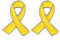 Yyyuluo 2Pcs Yellow Ribbon Pins Hostages Israel Bring Them Home Pin Breast Cancer Awareness Lapel Pin Metal Hope Enamel Brooches for Women & Men Jewelry Decoration