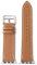 Pure handmade leather strap compatible with Apple Watch strap 49mm / 45mm / 44mm / 42mm /41mm / 40mm / 38mms10 Hermes iwatch9 leather strap (Sheepskin texture, brown, white lines,38/40/41mm)