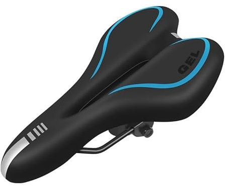 Naturvibes Fahrradsattel SpeedGel MTB-Sattel 3.0 Herren stoßdämpfend Bequem Mountainbike-Sattel Langstreckenkomfort （28x16x7cm） (blau)