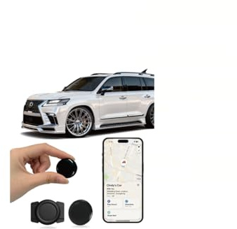 GPS Tracker Auto für iPhone, kompatibel mit Apple „Wo ist?“, ohne ABO, Mini Tracker für Auto, Fahrrad, Motorrad, mit magnetischer Silikonhülle