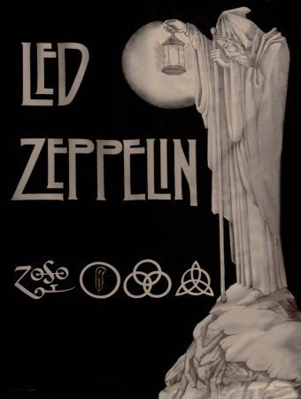 Led Zeppelin - Stairway to Heaven Poster, 76x102 cm, Wohnzimmer, Schlafzimmer Dekoration
