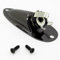 Black Boat Style 1/4 Guitar Pickup Output Input Jack Plug Socket for FD Strat Guitar