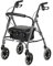 Days Lightweight Folding Rollator Walker – Mobility Aids, Adjustable Walking Frame with Padded Seat, Lockable Brakes, Ergonomic Handles, Walking Aid, Portable Walker for Elderly, Medium – Quartz