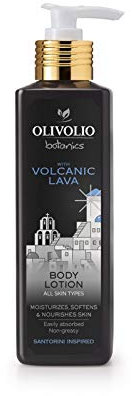 Olivolio botanics 95% natürliche Körperlotion mit vulkanischer Lava ohne Mineralöl und Parabene - 250 ml