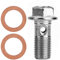 Bullone tubo vite moto, 10mm M10x1.00 Bullone tubo vite in acciaio inox per pompa freno
