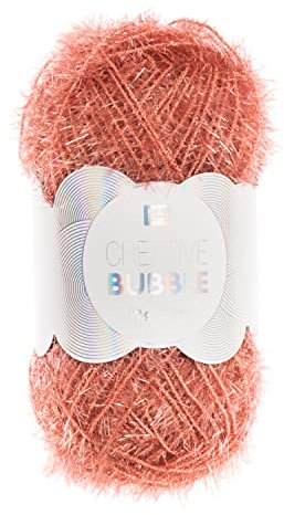 Rico Design Spülschwammgarn Creative Bubble Lehm - Rosa, 90 Meter, Polyester, 54 Gramm