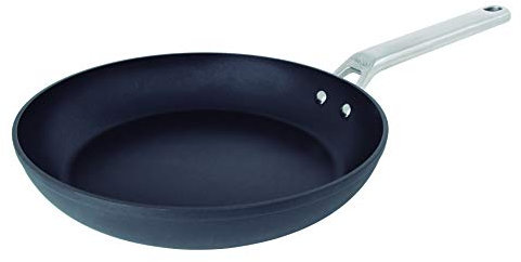 Arcos Serie Samoa | Sarten Antiadherente 20 cm | Aluminio Forjado | Apta cualquier cocina | Mango Acero Inoxidable Efecto Frio | Sistema ahorro energético | Apta lavavajillas | Color Negro