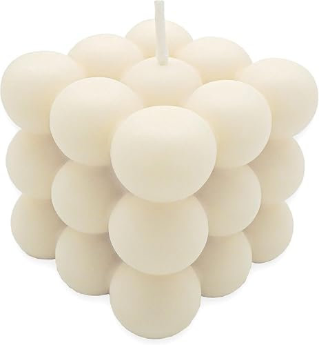 candlery. - Bubble Candle – Vegane & Nachhaltige Design-Kerzen aus Rapswachs – Handmade in Germany - Kerzenmanufakur aus dem Münsterland (1, Creme)