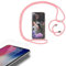 Eximmobile - Handykette kompatibel mit Apple iPhone XS Max in Rosa + Panzerfolie Schutzhülle Handy Hülle Band Seil Schnur Case Umhängen Handytasche Umhängehülle Kette Kordel Silikoncase