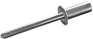GOEBEL® - 250 x Becher-Blindnieten Aluminium/Edelstahl A2 (V2A) (Ø x L) 4,8 x 12,5 mm Senkkopf - Dicht-Becherblindniete - Becher Blindniete - Dichtblindniete Bechernieten Dichtnieten CUP