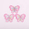 20 Stück Spitze Organza Stickerei Schmetterling Applique Patches Sticker Aufnäher Applikation Flicken zum Aufnähen Gestickte Basteln und Dekorieren Auf Kleidung Gardine Tischtuch Taschen Schal,Rose
