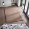 Kurzflor Flachgewebe Teppich für Wohnzimmer, Kinderzimmer und Schlafzimmer Einfarbig Uni Taupe Braun 240x340 cm