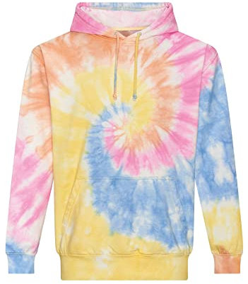 AWDis Just Hoods JH022 Unisex Tie-Dye Kapuzenpullover - Tie Dye Swirl - M