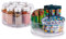Oizeir Lazy Susan Turntable - Clear Acrylic, Rotates 360 Degrees. Easily Organize Your Fridge, Cabinet or Counter. Great Carousel Storage for Food, Spices, Cosmetics. (2-Pack)