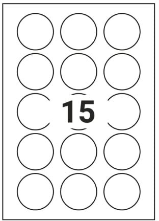 Endi-Haft Etiketten aus Kaffeebechern rund überzeugen mit ihrer matten, rauen Oberfläche (50 mm rund /15 Nutzen, 10 Blatt)