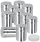 10er SET METALTEX Gewürzdose Inox mit satinierter Oberfläche/Streudose