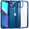 Supdeal Shockproof Clear Case for iPhone 13, [Not Yellowing] [10FT Military Drop Protection] Hard Clear Back Four Corner Airbags Drop Protection Phone Cover, 6.1 inch, Blue