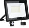 Foco LED Exterior con Sensor Movimiento 100W,10000LM 6500K Blanco Frío Foco Proyector LED,IP66 Impermeable Focos Exterior con Sensor Movimiento para Jardín, Garaje, Patios