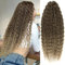 PORSMEER 22 Zoll 3 Packs Twist Crochet Hair Ombre Braun für Butterfly Locs Crochet Braids Bohemian Wave Curly Hair Bundles Pre-Looped Synthetic Haarverlängerungen für Frauen