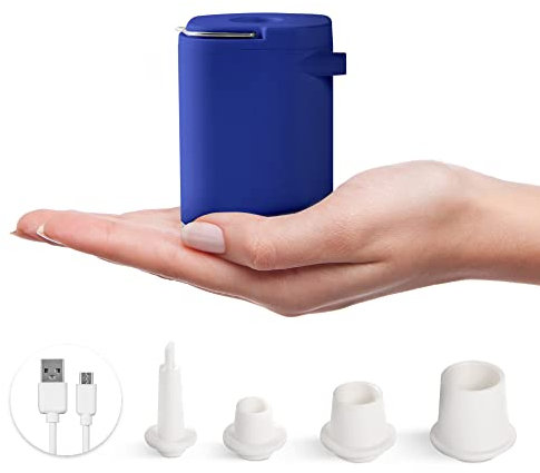 VOYAGER Portable Air Pump Inflation & Deflation Camping Lantern & Power Bank Function 2400mAh Battery SOS Light Portable & Compact for Camping, Outdoors, Hiking, Air bed, Vacuum Storage Bags & Pools