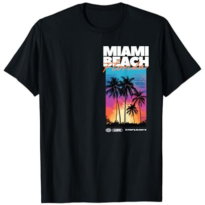 Miami Beach Florida Sommer Palmenurlaub USA T-Shirt