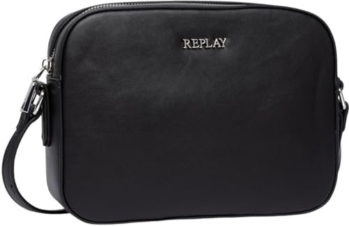 Replay Damen Umhängetasche Klein, Black 098 (Schwarz), Onesize