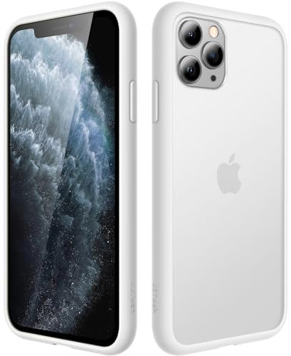 JETech Matt Hülle für iPhone 11 Pro 5,8 Zoll, Stoßfest Militärstandard FallSchutz Handyhülle, Mattierte Durchscheinende Rückseite Schutzhülle, Anti-Fingerabdruck (Grau)