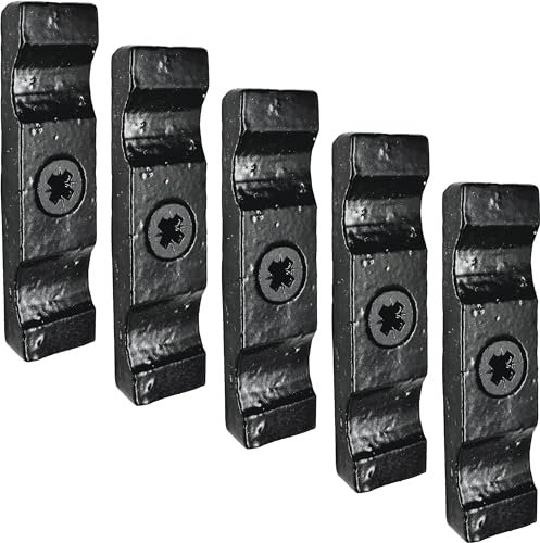 IRONTITE® 5Pc Black Turn Button Latch 50mm (2) Turn Buttons, Cupboard Latch, Turn Button Fastener Cabinet Latch, Screws Included, Internal Or External Use Turn Latch.