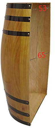 Weinfass aus massivem Holz – Eichen-Weinfässer dekoriert | Wanddekoration, ideal für Weingüter, Bar, Hochzeitsfotografie, Requisiten | Halbfassdeckel und Fassboden