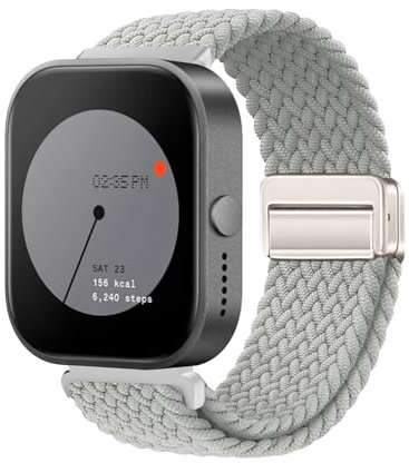 KUWAI Nylonarmband für Nothing Watch Pro Armband Nylon Geflochten Magnetische Armbänder mit CMF by Nothing Watch Pro Armband für Damen Herren Armband mit Nothing Watch Pro Armband (M)