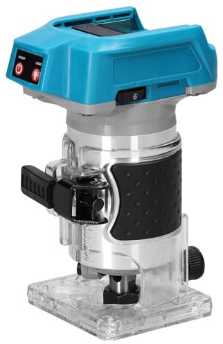 Funien Elektrische Trimmmaschine,Geschwindigkeitsverstellbare multifunktionale elektrische Holzbearbeitungsmaschine Elektromechanische Holzfräsmaschine Gravur Stoßmaschine Bürstenloser Holzfräser