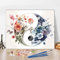 TISHIRON DIY Malen nach Zahlen für Erwachsene Abstraktes Blumen Yin Yang Symbol Malen nach Zahlen für Anfänger, Aquarellmeditationsölmalerei für die Wanddekoration zu Hause 16x20 Zoll