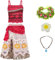 LCXYYY Vaiana Kostüm Mädchen Fasching Cosplay Abenteuer Prinzessin Vaiana Kleid und Zubehör Halloween Weihnachten Karneval Festkleid für Kinder Geschenke