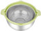Folpus 2X Set Scolapasta e Scodella Scolapasta per Lavare Il Riso Scolapasta in Metallo con Foro da 1,5 mm Contenitore per Scolapasta da Cucina per Pasta di, Verde