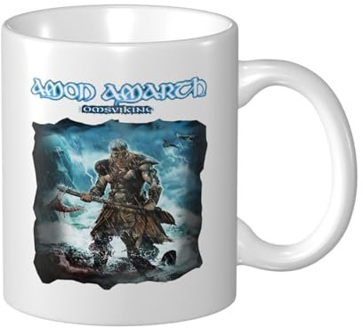 Amon Amarth Kaffeetasse aus Keramik mit Henkel für Büro und Zuhause, originelle Tasse, lustige Kaffeetasse
