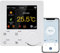 Qiumi Smart WiFi Knob Color Thermostat Climatisation avec 2 Tubes et Chauffage de l’Eau, Fonctionne avec Alexa Google Home, Prend en Charge la Communication RS485