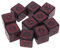 WOEIFGV Polyedrische Acryl-Würfel, Rollenspiel, Tischspiel, sechsseitige Würfel, quadratische Kanten, Mahjong-Zubehör, 10 Stück
